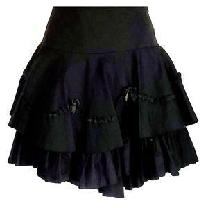 🦄🕸🖤🔥Black Orchid Lolita Skirt - Rare!🔥🖤🥀🕷